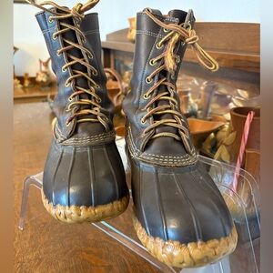 LLBean Bean Boots Brown Leather Women’s Size 8